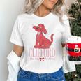 Clifford The Big Red Dog Pink Text With Bow Illustrated Book Unisex T-Shirt Clifford The Big Red Dog Pink Text With Bow Illustrated Book Unisex T-Shirt