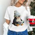 Cute Penguin Reading Book Faux-Crochet Print Unisex T-Shirt Cute Penguin Reading Book Faux-Crochet Print Unisex T-Shirt