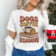 Dogs Coffee Reading Book Lover Unisex T-Shirt