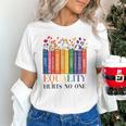Equality Hurts No One LGBTQ Pride Books And Flowers Unisex T-Shirt