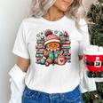 Gingerbread Reading Book Lovers Christmas Bookworm Librarian Premium Unisex T-Shirt Gingerbread Reading Book Lovers Christmas Bookworm Librarian Premium Unisex T-Shirt