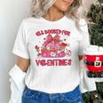 Groovy All Booked For Valentines Books Pink Coquette Bow Unisex T-Shirt