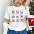 Halloween Ghosts Reading Books Pattern Spooky Kawaii Anime Unisex T-Shirt