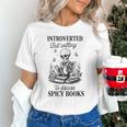 Introvert Read Spicy Books Lover Bookworm Skeleton Reading Unisex T-Shirt