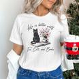 Life Better With 2 Cats Books Kitten Kitty Women Girls Kids Unisex T-Shirt Life Better With 2 Cats Books Kitten Kitty Women Girls Kids Unisex T-Shirt