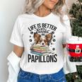Papillon Dog Breed Life Is Better With Books And Papillons Unisex T-Shirt Papillon Dog Breed Life Is Better With Books And Papillons Unisex T-Shirt