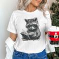 Raccoon With Book Cute Raccoons Reading Books Unisex T-Shirt Raccoon With Book Cute Raccoons Reading Books Unisex T-Shirt