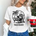 Raccoon Reading Books Summer Humor Trash Reader Unisex T-Shirt Raccoon Reading Books Summer Humor Trash Reader Unisex T-Shirt