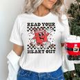 Read Your Heart Out Teacher Valentines Book Lover Unisex T-Shirt Read Your Heart Out Teacher Valentines Book Lover Unisex T-Shirt