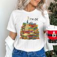 Reading Books Librarian Reader Nerd I'm Ok Teacher School Unisex T-Shirt