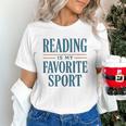 Reading Is My Favorite Sport Literary Book Lover Typography Unisex T-Shirt Reading Is My Favorite Sport Literary Book Lover Typography Unisex T-Shirt