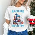Reading Is Snow Much Fun Christmas Xmas Book Reading Unisex T-Shirt Reading Is Snow Much Fun Christmas Xmas Book Reading Unisex T-Shirt