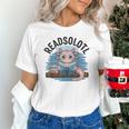Readsolotl Book Lover Reading Axolotl Kids Reader Unisex T-Shirt