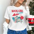 Retro Book Girl Summer For Women Beach Reading Unisex T-Shirt