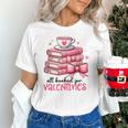 Retro Groovy Valentine Men Women Kid Tees By Emily All Booked For Valentines Book Reading Bookworm Nerdy Unisex T-Shirt