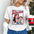 Retro Vampire Book Cover Style Stay Hydrated Halloween Unisex T-Shirt
