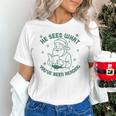 He Sees What You'Ve Been Reading Christmas Bookish Santa Premium Tri-Blend Unisex T-Shirt