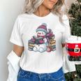 Snowman Reading Book Lovers Christmas Bookworm Librarian Unisex T-Shirt Snowman Reading Book Lovers Christmas Bookworm Librarian Unisex T-Shirt