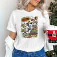 Softball Outfielder Best Traits Brave Retro Comic Book Art Premium Tri-Blend Unisex T-Shirt