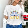 Straight Outta The Library Book Lover Men Women Premium Tri-Blend Unisex T-Shirt