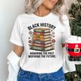 History Month Teacher Reading Book Lover Floral Stack Premium Tri-Blend Unisex T-Shirt