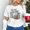 Vintage I Just Want To Read Books And Pet Cats Cat Raglan Baseball Tee Unisex T-Shirt