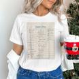 Vintage Library Due Date Card For Book Lovers Librarians Unisex T-Shirt