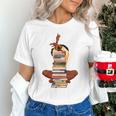 Woman And Books Stack Afro Girl Book Lover Premium Tri-Blend Unisex T-Shirt Woman And Books Stack Afro Girl Book Lover Premium Tri-Blend Unisex T-Shirt