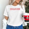 Women's I Really Love Books And Women's Rights Feminist Girls Women Unisex T-Shirt