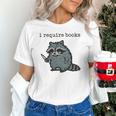Women's i Require Books Raccoon Unisex T-Shirt Women's i Require Books Raccoon Unisex T-Shirt