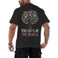 100 Days In The Books Tree Reading Teacher Student 100th Day Men's Back Print T-Shirt 100 Days In The Books Tree Reading Teacher Student 100th Day Men's Back Print T-Shirt