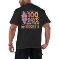 100th Day Of School Teacher Floral 100 Days In The Books Men's Back Print T-Shirt