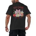 100th Day Of School Teachers 100 Days Of Coffee Chaos Books Men's Back Print T-Shirt