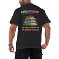 Abibliophobia Book Lovers Graphic Men's Back Print T-Shirt Abibliophobia Book Lovers Graphic Men's Back Print T-Shirt
