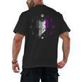 Ace Pride Book With Stars Moons And Magic Hand Men's Back Print T-Shirt