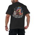 Adorable Book Lover Dragon Read Books Be Kind Stay Weird Men's Back Print T-Shirt