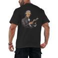 Alexander Hamilton Reading A Book Men's Back Print T-Shirt