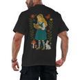 Alice In Wonderland Book Lover Lewis Carroll Rabbit Men's Back Print T-Shirt