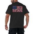 America US Flag Books Library Reading For Book Lover Reader Men's Back Print T-Shirt