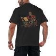 Attila The Hun Reading A Book Men's Back Print T-Shirt Attila The Hun Reading A Book Men's Back Print T-Shirt