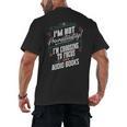 Audiobook Lover I’m Not Procrastinating Book Humor Men's Back Print T-Shirt