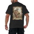The Aunt Tarot Card Women Skeleton Aunty Book Lover Men's Back Print T-Shirt The Aunt Tarot Card Women Skeleton Aunty Book Lover Men's Back Print T-Shirt