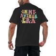 In My Author Era Writer Reading Writing Book Author Men's Back Print T-Shirt In My Author Era Writer Reading Writing Book Author Men's Back Print T-Shirt