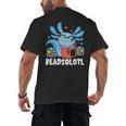 Axolotl Read Book Kawaii Reading Books For Men Women Men's Back Print T-Shirt