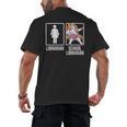 Back To School Library Unicorn Book Lover School Librarian Men's Back Print T-Shirt Back To School Library Unicorn Book Lover School Librarian Men's Back Print T-Shirt