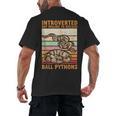 Ball Python Snake Introvert Ball Python Men's Back Print T-Shirt