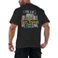 Some Of My Best Friends Are Fictional Book Lover Bookworm Men's Back Print T-Shirt Some Of My Best Friends Are Fictional Book Lover Bookworm Men's Back Print T-Shirt