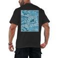 Blue Comic Book Blue Graphic Men's Back Print T-Shirt