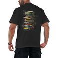 Book Abstract Art Drawing Painting Graphic Book Men's Back Print T-Shirt