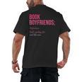 Book Boyfriends Definition Men's Back Print T-Shirt